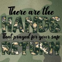Father's Day There Are The Hands That Prayed Veteran Camo Legacy Tie Dye Trucker Hat