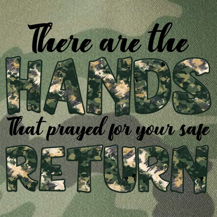 Father's Day There Are The Hands That Prayed Veteran Camo Legacy Tie Dye Trucker Hat