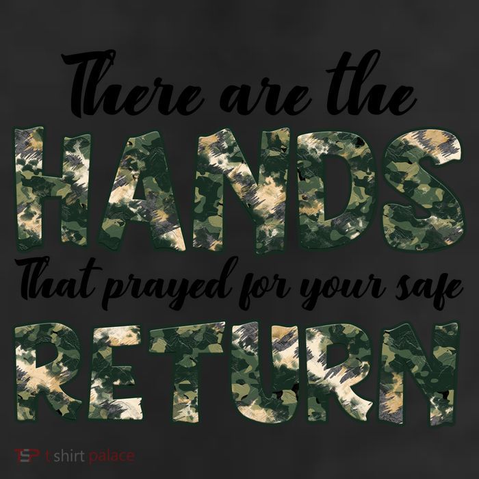Father's Day There Are The Hands That Prayed Veteran Camo 25L Jumbo Tote
