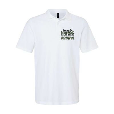 Father's Day There Are The Hands That Prayed Veteran Camo Polo