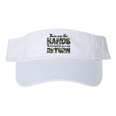 Father's Day There Are The Hands That Prayed Veteran Camo Visor