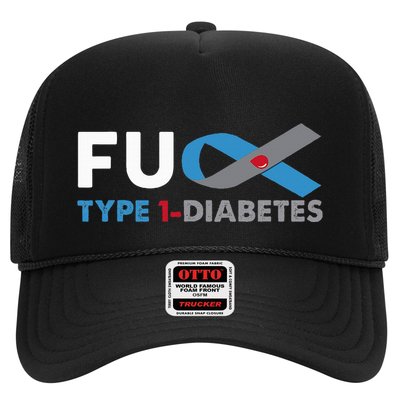 Fuck Diabetes Type 1 Awareness Support Survivor Gift Trucker Hat