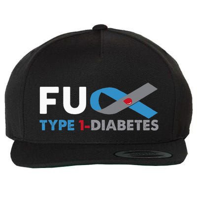 Fuck Diabetes Type 1 Awareness Support Survivor Gift Wool Snapback Cap
