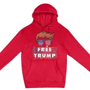 Free Donald Trump Republican Support Premium Pullover Hoodie