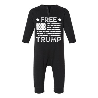 Free Donald Trump Republican Support  Infant Fleece One Piece