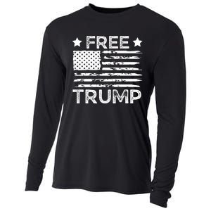 Free Donald Trump Republican Support  Cooling Performance Long Sleeve Crew