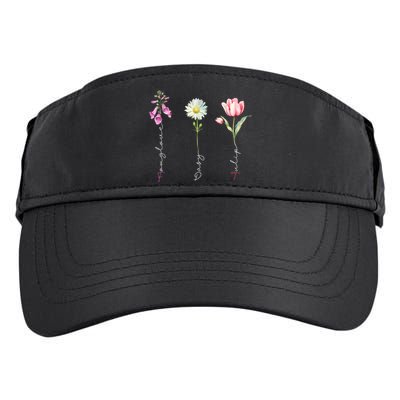 Foxglove Daisy Tulip Floral Adult Drive Performance Visor