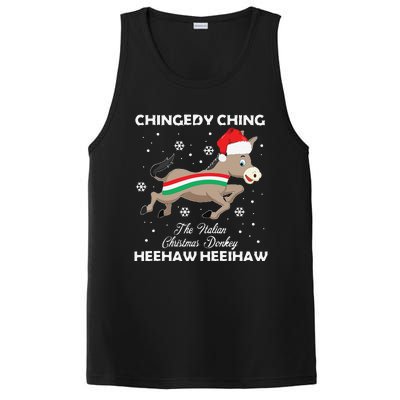 Funny Dominick The Christmas Donkey Italian Donkey PosiCharge Competitor Tank