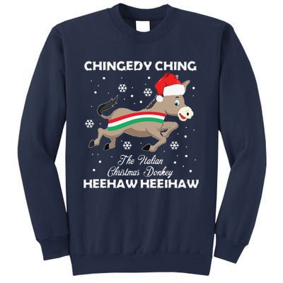 Funny Dominick The Christmas Donkey Italian Donkey Sweatshirt