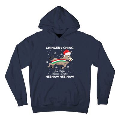 Funny Dominick The Christmas Donkey Italian Donkey Tall Hoodie