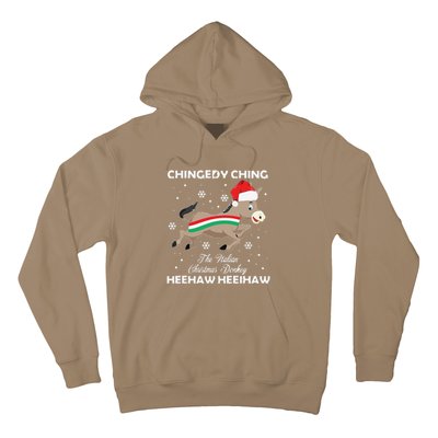 Funny Dominick The Christmas Donkey Italian Donkey Hoodie