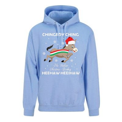 Funny Dominick The Christmas Donkey Italian Donkey Unisex Surf Hoodie