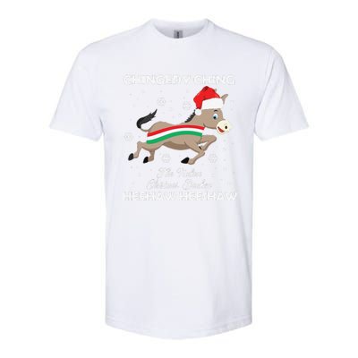 Funny Dominick The Christmas Donkey Italian Donkey Softstyle CVC T-Shirt