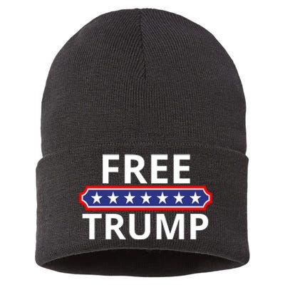 Free Donald Trump Republican Support  Sustainable Knit Beanie