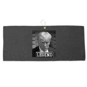 Free Donald Trump Mug Shot Republican President MAGA 2024 Large Microfiber Waffle Golf Towel