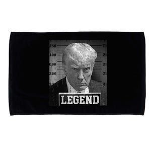 Free Donald Trump Mug Shot Republican President MAGA 2024 Microfiber Hand Towel