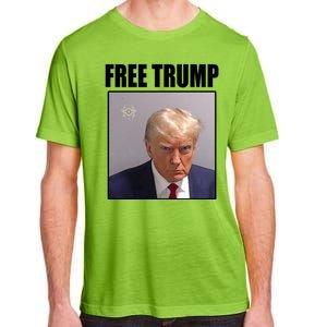 Free Donald Trump Mugshot Election Adult ChromaSoft Performance T-Shirt