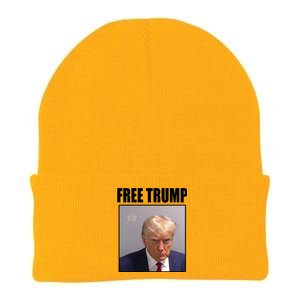 Free Donald Trump Mugshot Election Knit Cap Winter Beanie