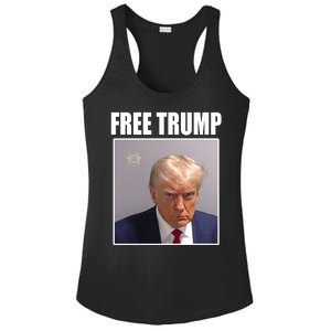 Free Donald Trump Mugshot Election Ladies PosiCharge Competitor Racerback Tank