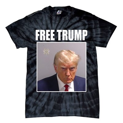 Free Donald Trump Mugshot Election Tie-Dye T-Shirt