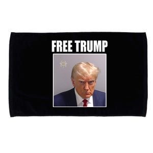 Free Donald Trump Mugshot Election Microfiber Hand Towel