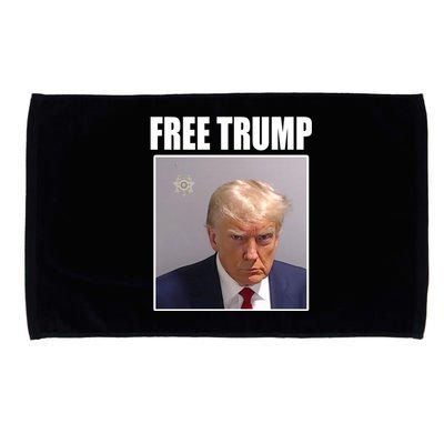 Free Donald Trump Mugshot Election Microfiber Hand Towel