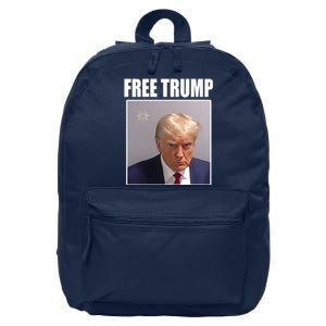 Free Donald Trump Mugshot Election 16 in Basic Backpack