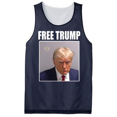 Free Donald Trump Mugshot Election Mesh Reversible Basketball Jersey Tank