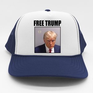 Free Donald Trump Mugshot Election Trucker Hat