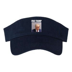 Free Donald Trump Mugshot Election Valucap Bio-Washed Visor