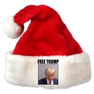 Free Donald Trump Mugshot Election Premium Christmas Santa Hat