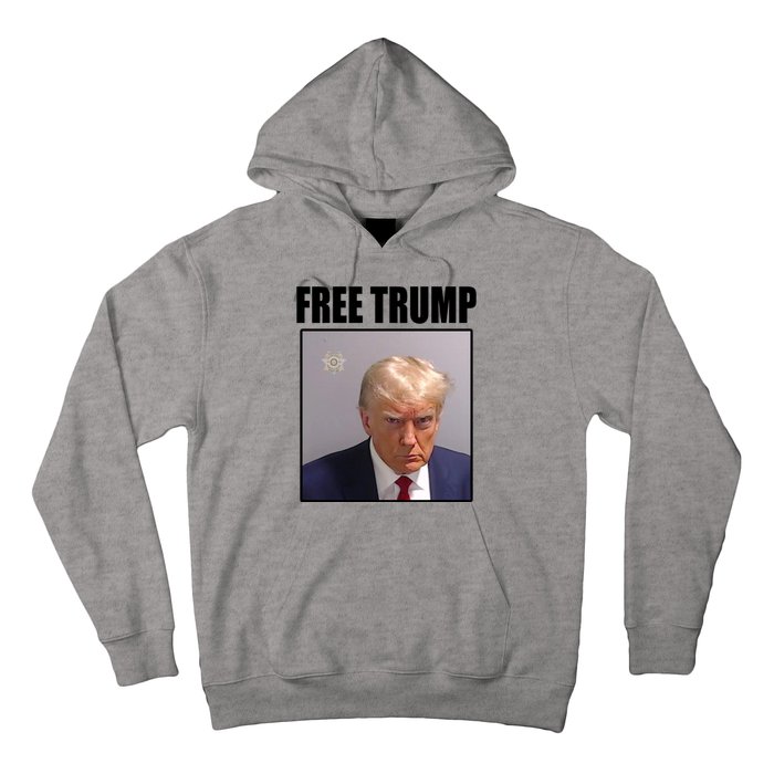 Free Donald Trump Mugshot Election Hoodie