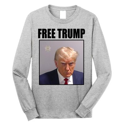 Free Donald Trump Mugshot Election Long Sleeve Shirt