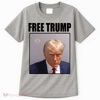Free Donald Trump Mugshot Election Tall T-Shirt