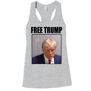 Free Donald Trump Mugshot Election Women's Racerback Tank