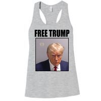 Free Donald Trump Mugshot Election Women's Racerback Tank