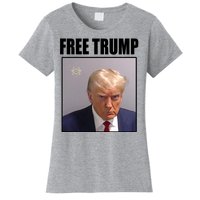 Free Donald Trump Mugshot Election Women's T-Shirt