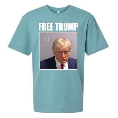 Free Donald Trump Mugshot Election Sueded Cloud Jersey T-Shirt