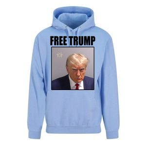 Free Donald Trump Mugshot Election Unisex Surf Hoodie