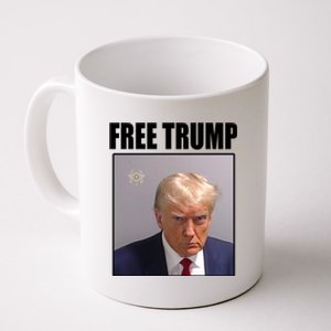 Free Donald Trump Mugshot Election Coffee Mug