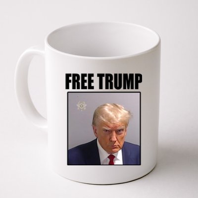 Free Donald Trump Mugshot Election Coffee Mug