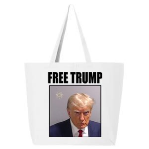 Free Donald Trump Mugshot Election 25L Jumbo Tote