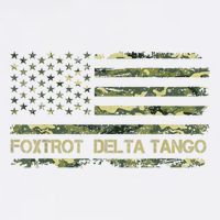 Foxtrots Delta Tangos Funny Camouflage Camo US Flag Mousepad
