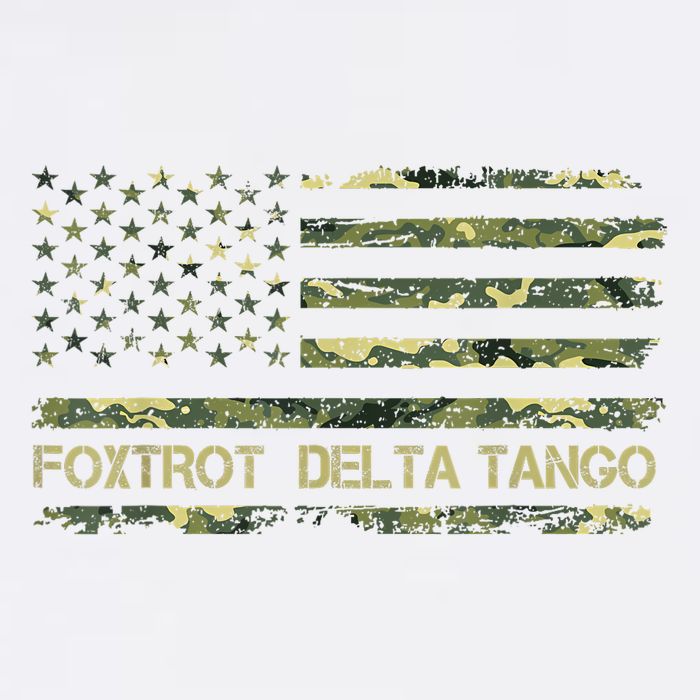 Foxtrots Delta Tangos Funny Camouflage Camo US Flag Mousepad