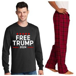 Free Donald Trump Republican Support Long Sleeve Pajama Set