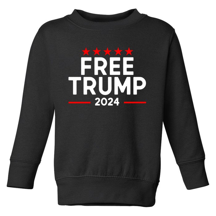 Free Donald Trump Republican Support Toddler Sweatshirt