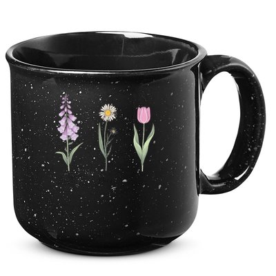 FOXGLOVE DAISY TULIP Floral Nature Apparel for Flower 15oz Campfire Ceramic Mug