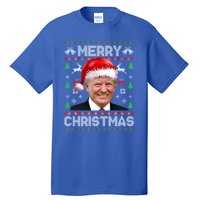 Funny Donald Trump Merry Christmas Family Ugly Xmas Meaningful Gift Tall T-Shirt