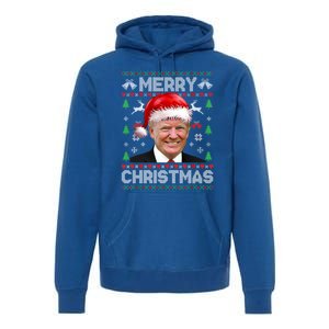 Funny Donald Trump Merry Christmas Family Ugly Xmas Meaningful Gift Premium Hoodie