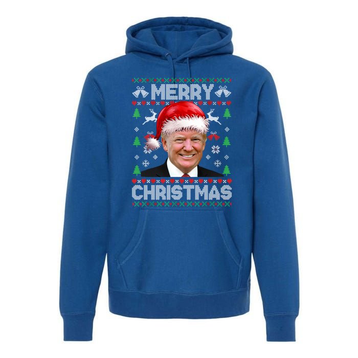 Funny Donald Trump Merry Christmas Family Ugly Xmas Meaningful Gift Premium Hoodie